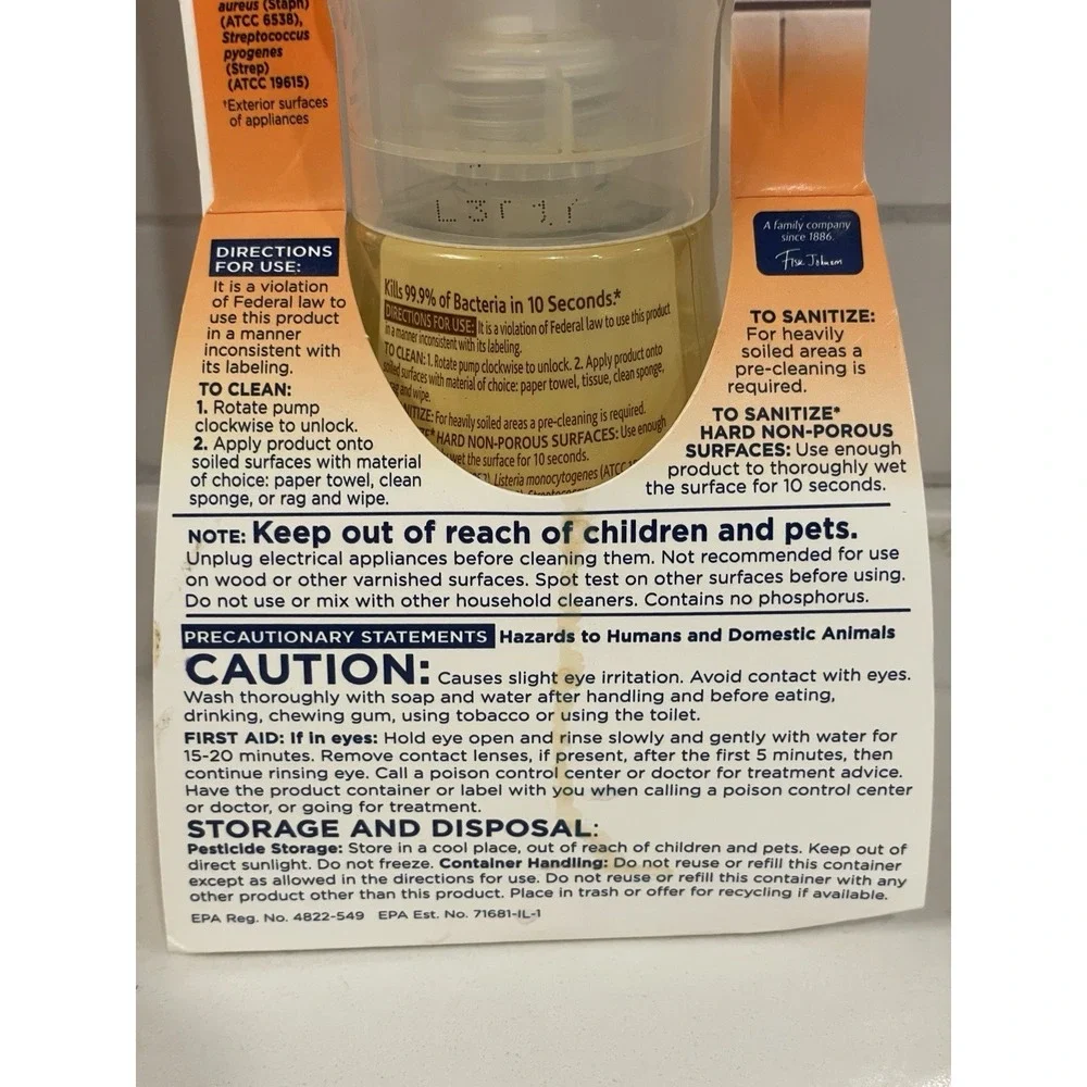 Windex Touch-Up Cleaner Citrus Antibacterial Kitchen Disinfectant 10 fl‎ oz